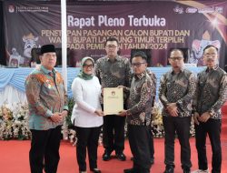 Ela-Azwar Ucapkan Alhamdulillah Setelah Ditetapkan KPU Lamtim