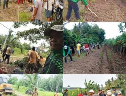 Kakam Warga Indah Jaya kumpulkan Warga Nya Untuk Gotong royong dan Sekaligus Hibahkan Gaji Siltap Nya untuk Membantu Warga