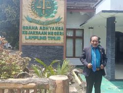 MOCH. ANSORY, S.H. “KEJAKSAAN NEGERI LAMPUNG TIMUR TERIMA PELIMPAHAN TAHAP DUA ATAS DIRI (M.U) DIPAKSAKAN DARI BAP YANG DIDUGA TIDAK SAH SECARA HUKUM.”