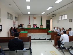 PN Sukadana melaksanakan Sidang Pertama Pra Pradilan dengan Termohon Kepolisian Resor Lampung Timur Sampai Presiden Prabowo Subianto.